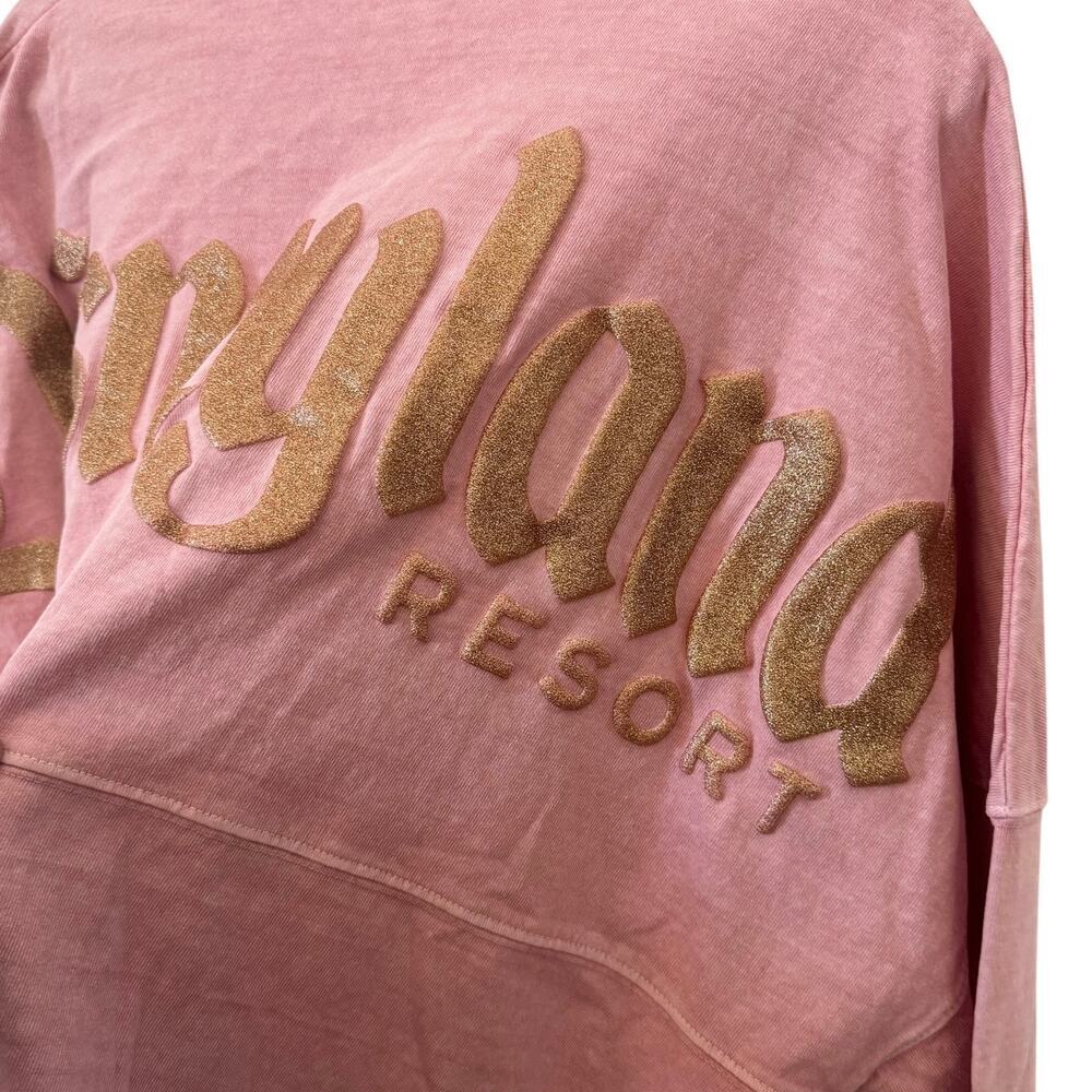 NWT Disneyland Spirit Jersey Rose Gold Pink Glitter Oversized Size Large - Picture 5 of 8